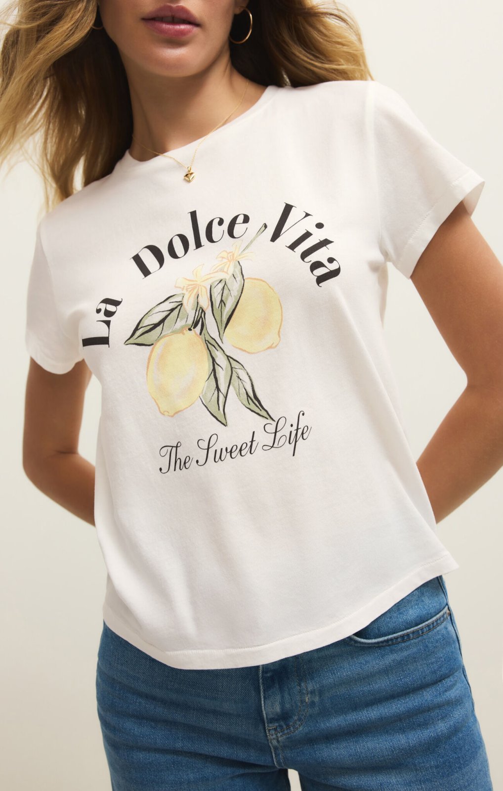 Dolce Tourist Tee- Sea Salt - Xs