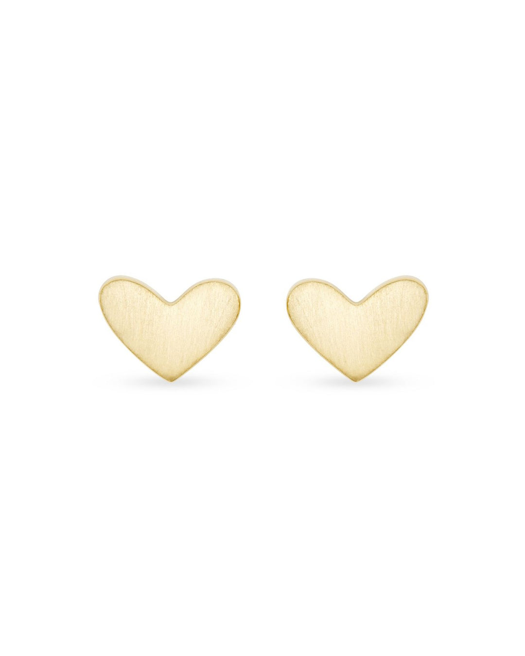 Ari Heart Stud Earrings 18K Gold Vermeil