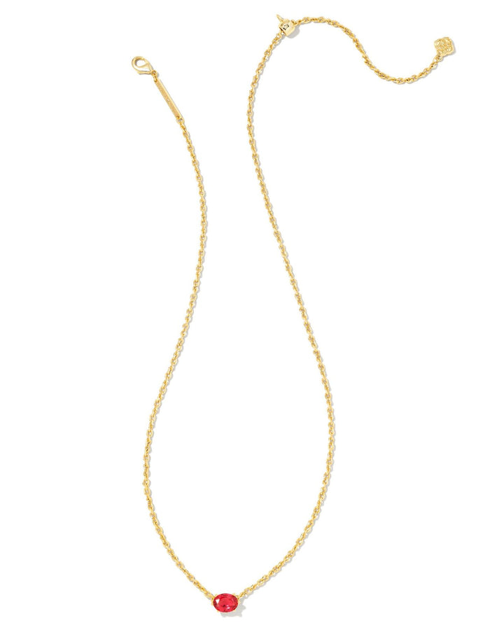 CAILIN PNDNT NCK GOLD RED CRYSTAL