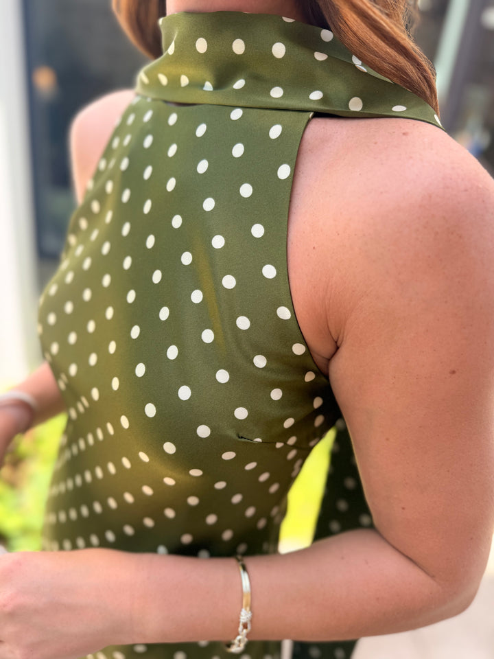 Jaiden Dress- Olive Heather