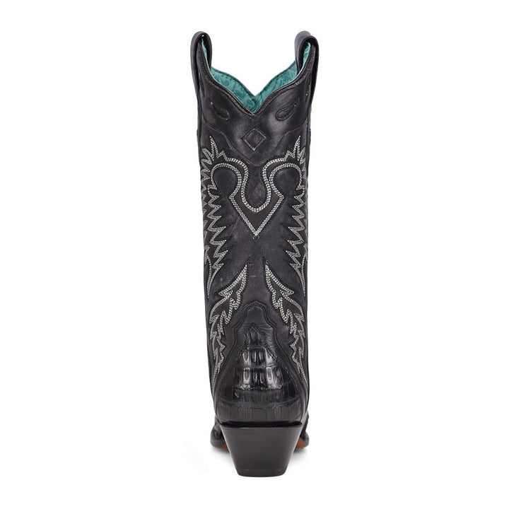 LD Black Caiman Embroidery Boot - 8