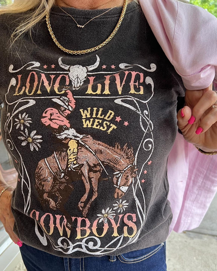 Long Live Cowboys Wild West- Black