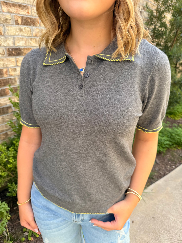 Springsteen Knit Polo Sweater