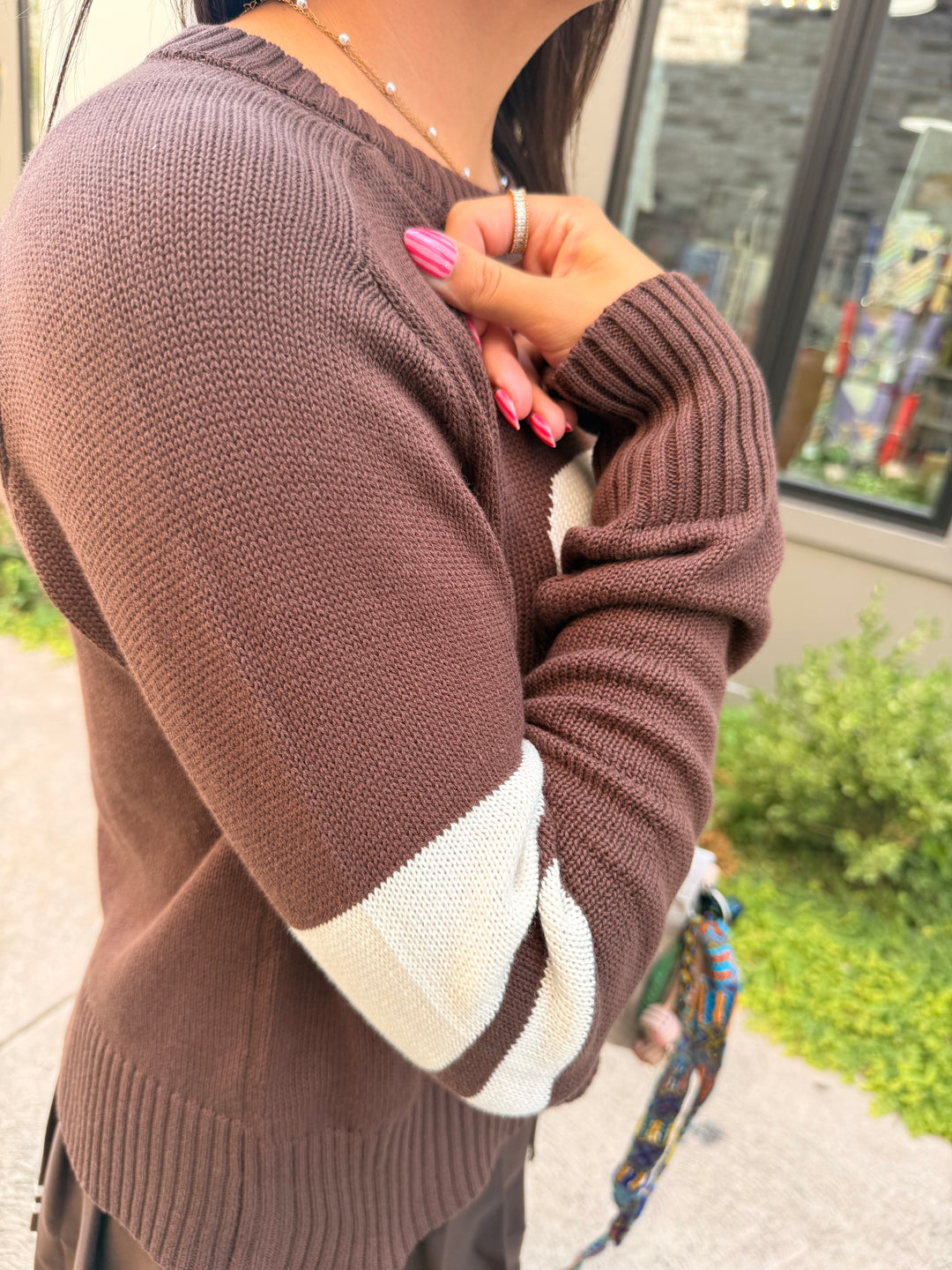 Nineties Stand In Sweater- Dark Chocolate