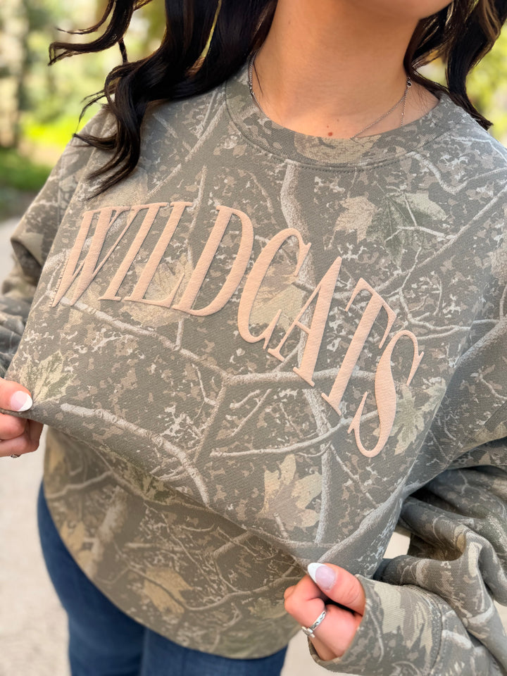 Wildcat Puff Sweatshirt- Camo