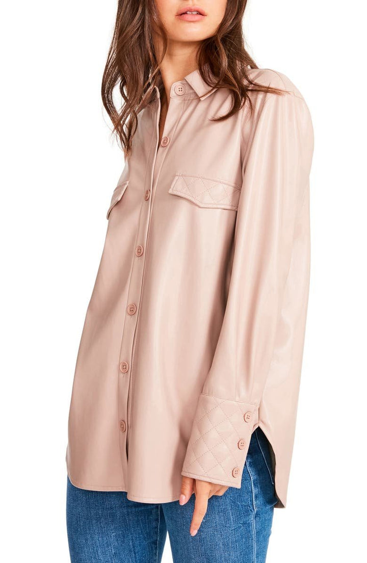 Ready Faux Top- Taupe