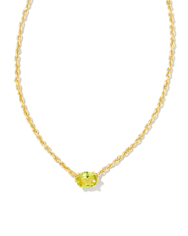 Cailin Pndnt Nck Gold Periot Crystal