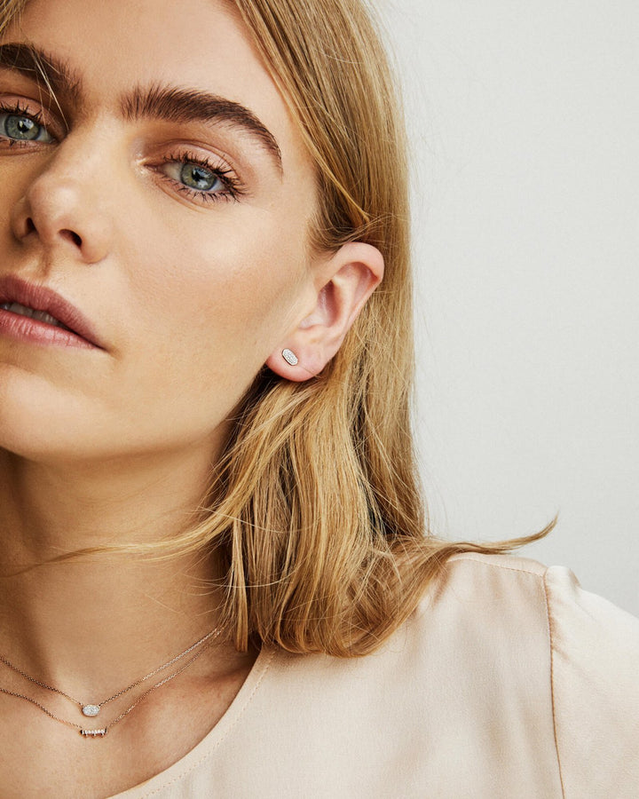 Marisa Earring 14K Gold White Diamond