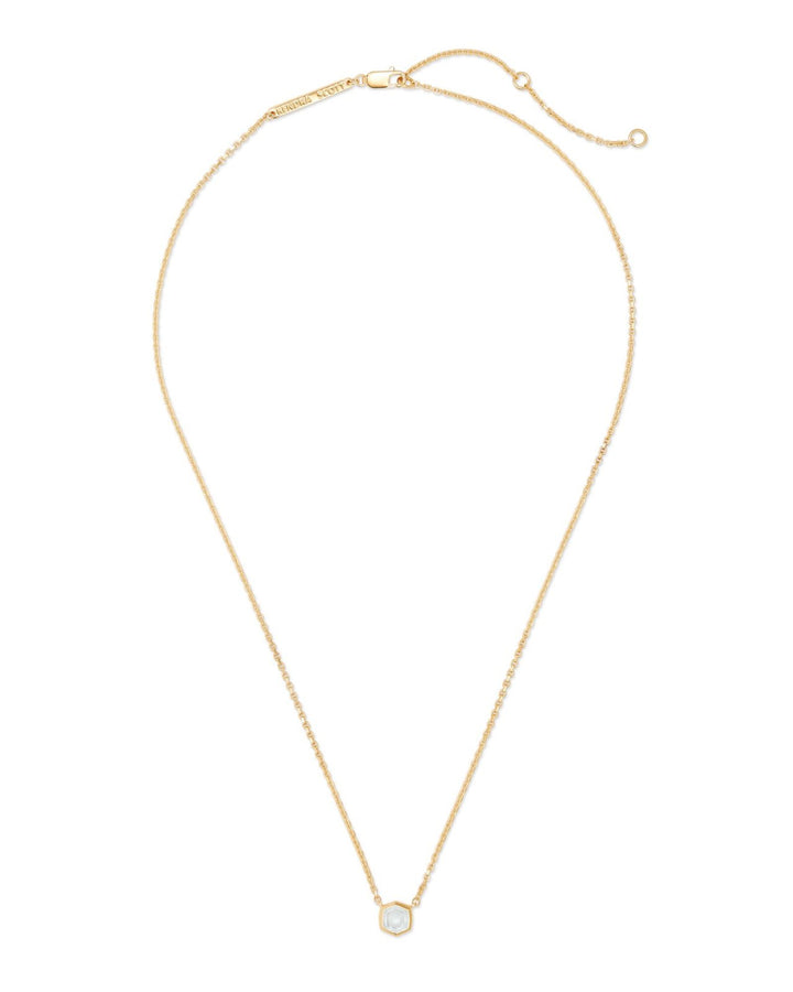Davie Pendant Necklace 18K Gold Vermeil Rock Crystal