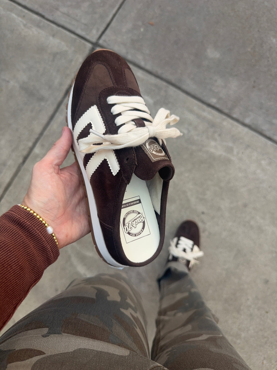Venice Backless Sneaker- Velvet Coffee