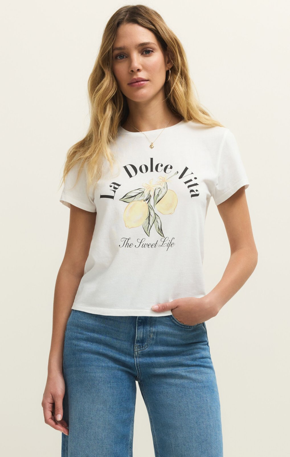 Dolce Tourist Tee- Sea Salt - L