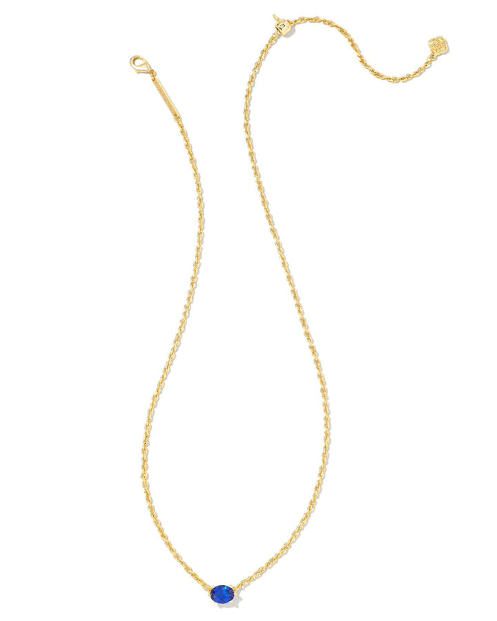 CAILIN PNDNT NCK GOLD BLUE CRYSTAL