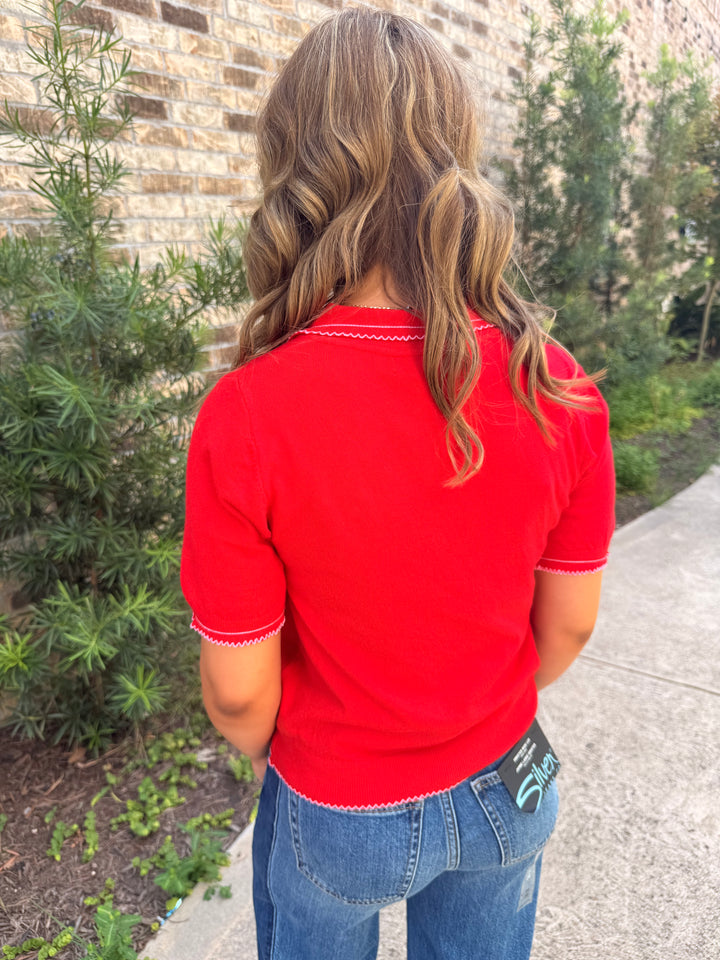 Springsteen Knit Polo Sweater