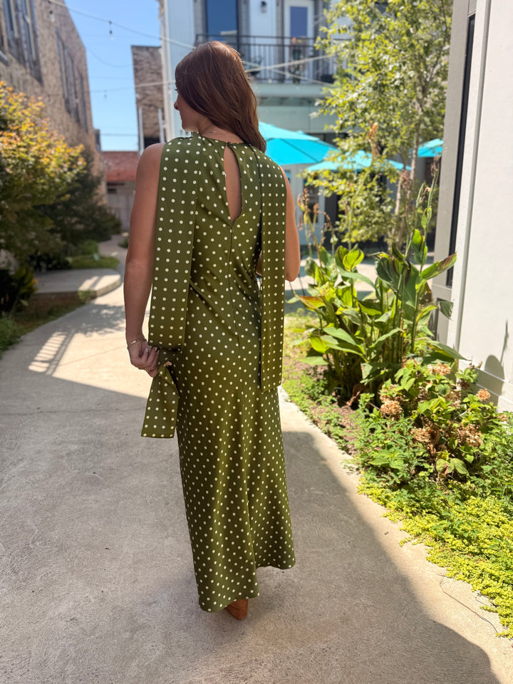 Jaiden Dress- Olive Heather