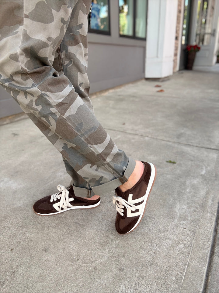Venice Backless Sneaker- Velvet Coffee