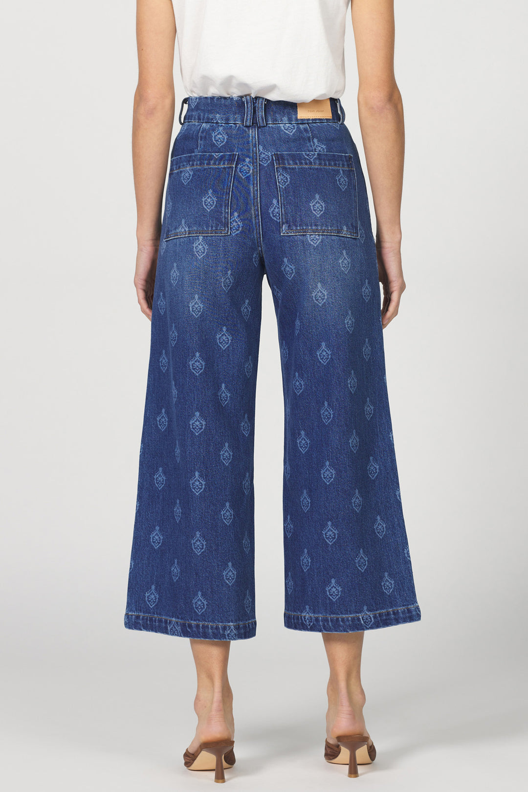 Audrey High Rise Wide Leg Jean - Tulip Crest