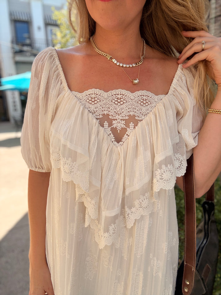 Vickie Dress- Cream