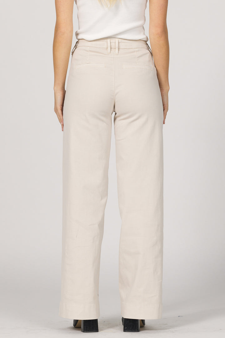 Brandy Mid Rise Wide Leg Pant - Whitecap Gray