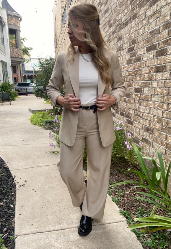Bydanta Blazer - Humus Melange - 36 (Small)
