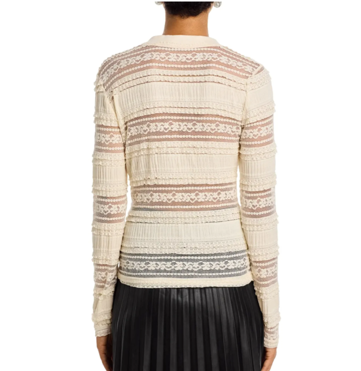 Catarina Lace Detail Top - Cream