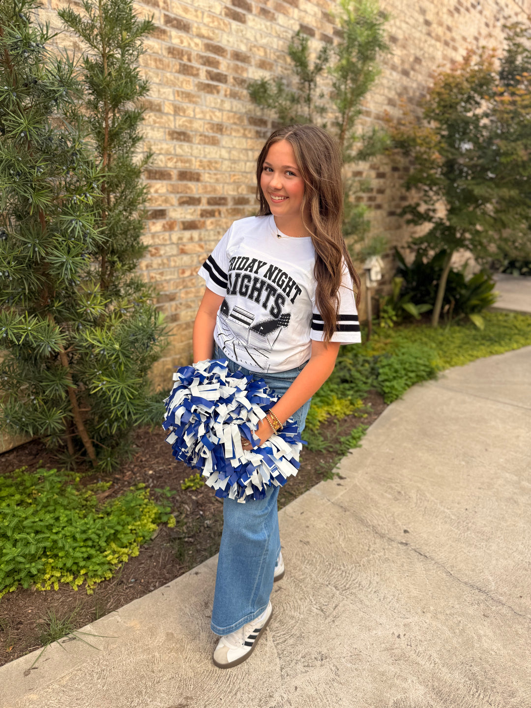 Friday Night Lights Jersey Tee- White