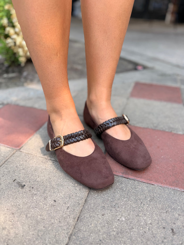 Murina Ballet Flat- Brown