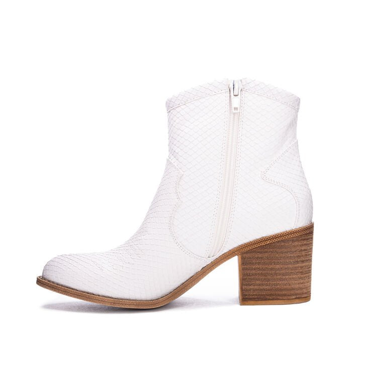 Unite Snake Bootie- White
