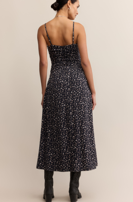 Georgina Dellah Ditsy Dress - Black