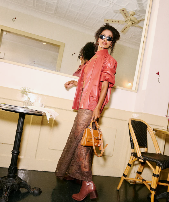 Gisela Sheer Lace Maxi Skirt - Dark Espresso