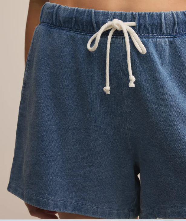 Hunter Knit Denim Short - Vintage Indigo