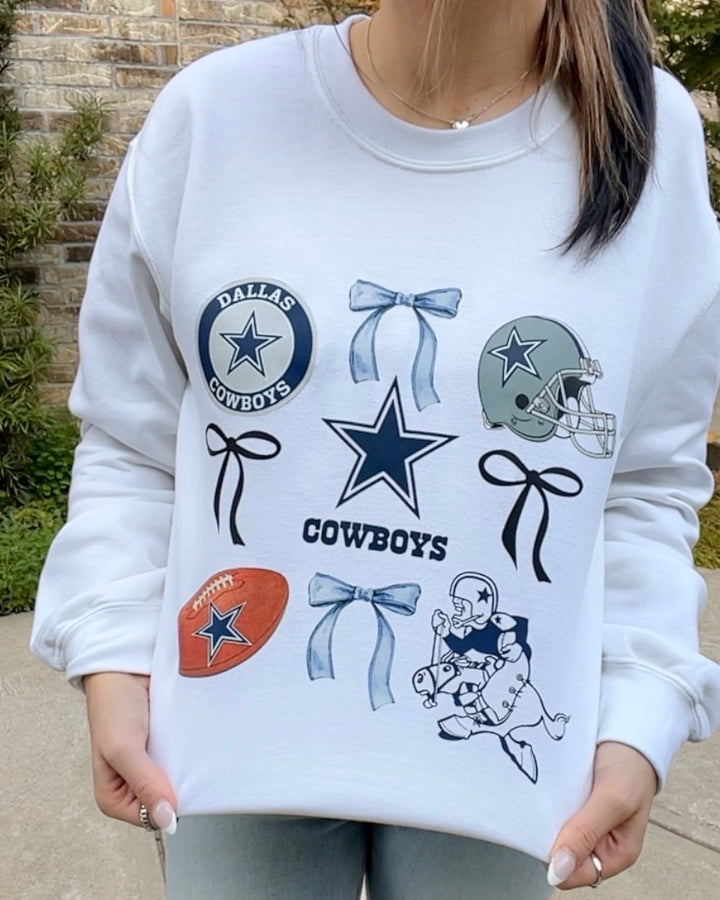 Dallas C Boys Sweatshirt- White