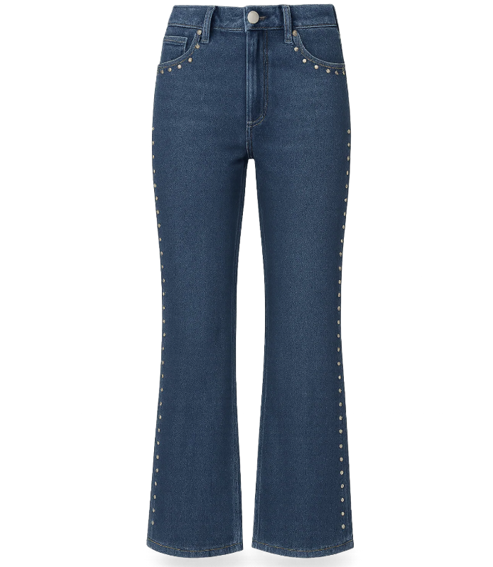Micah Slate Wide Leg Mid Rise Jean - 24