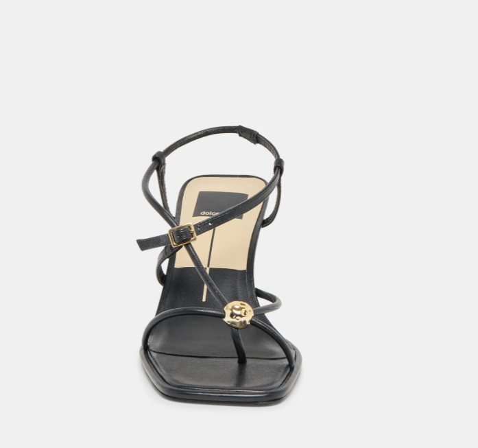 Mylee Leather Heel - Black - 6