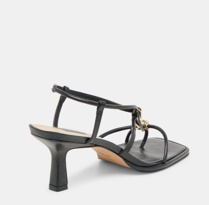 Mylee Leather Heel - Black - 6