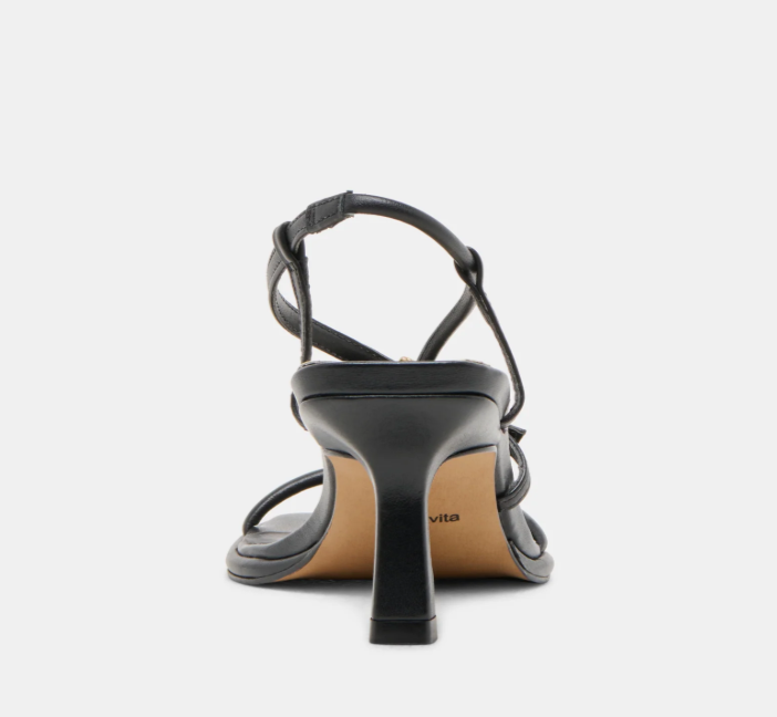 Mylee Leather Heel - Black