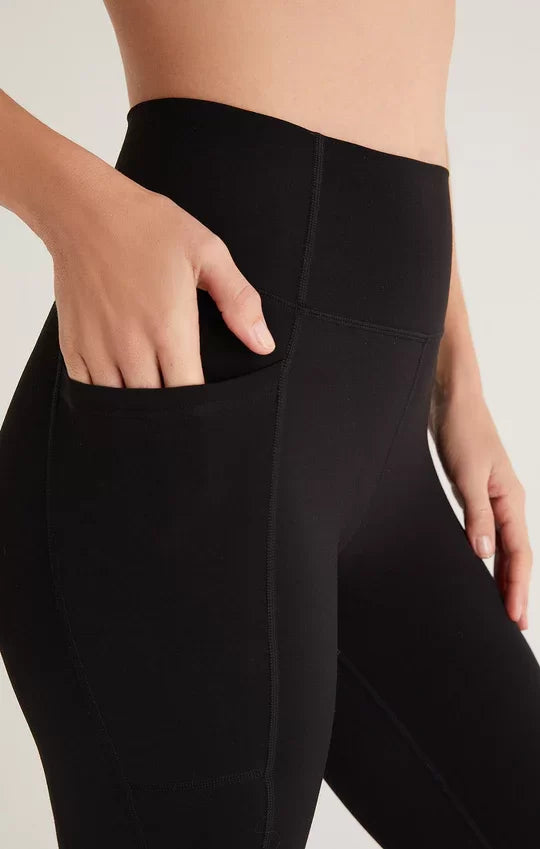All Day 7/8 Pocket Legging- Black