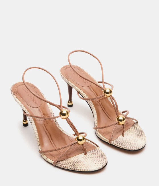 Ramos Strappy Heel - Nat Snake - 6.5