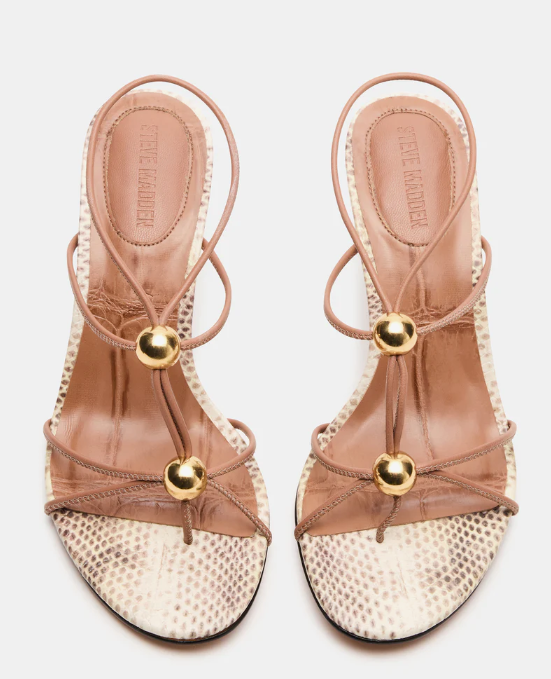 Ramos Strappy Heel - Nat Snake