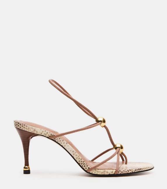 Ramos Strappy Heel - Nat Snake