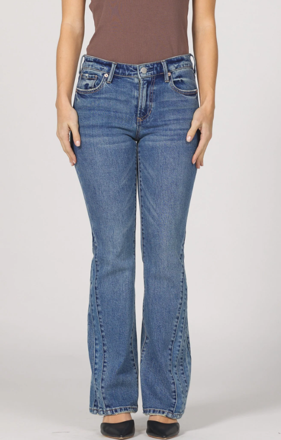 Rosa Pool Wave Flare Denim Jean - 24