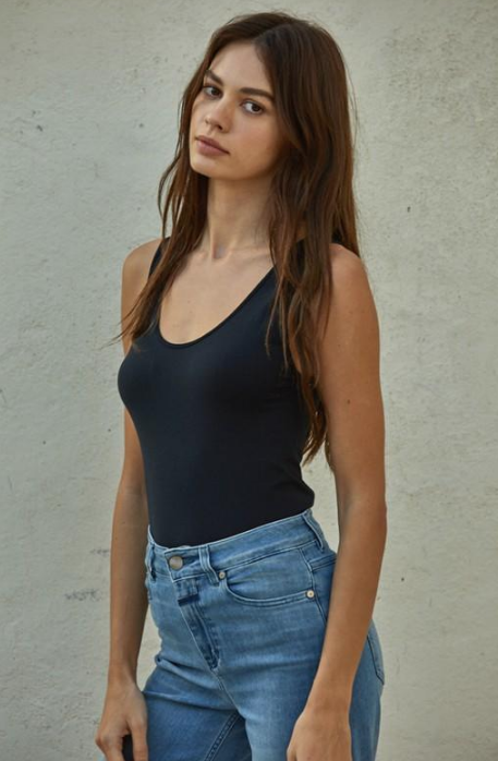 Talk Later Tank - Black