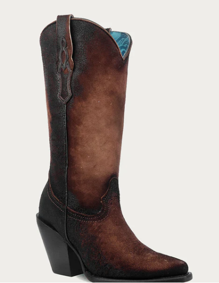 LD Brown Lamb Pointed Toe