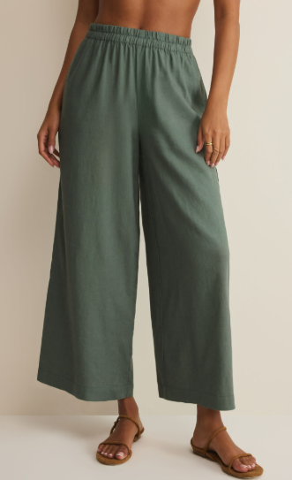 Scout Linen Pant- Everglade