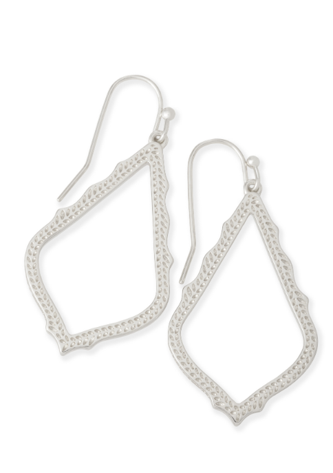 Sophia Earrings- Rhodium Metal