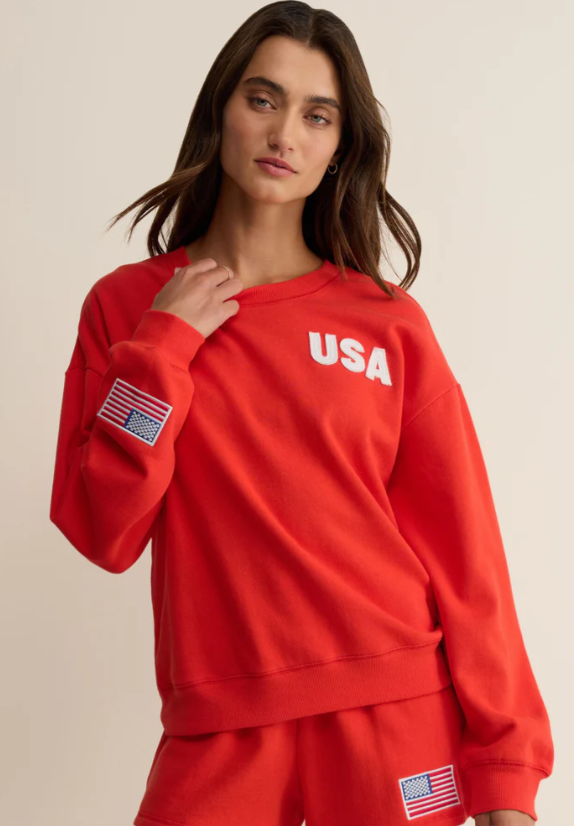 Free Time Sweatshirt- Lychee