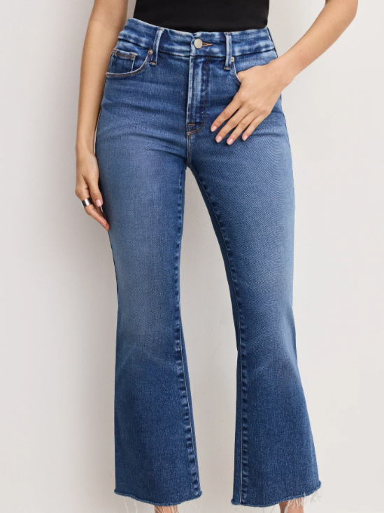 Soft Tech Good Legs Crop Mini Boot Jeans- Regular Indigo
