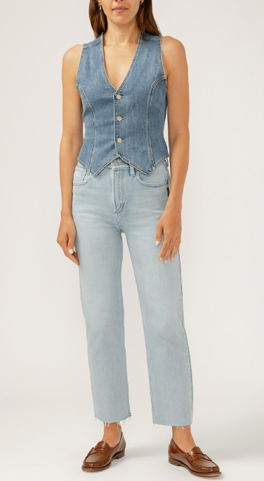 Highly Desirable HR Straight Jean- Indigo
