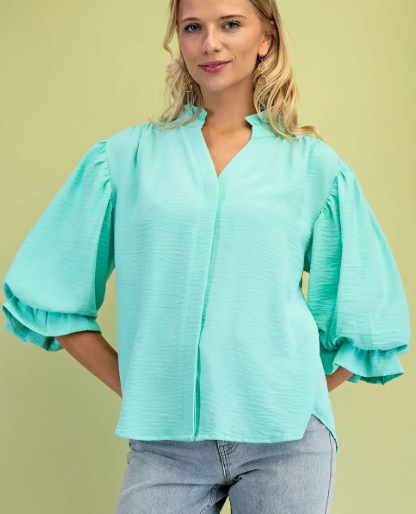 Kaly Balloon Sleeve Blouse