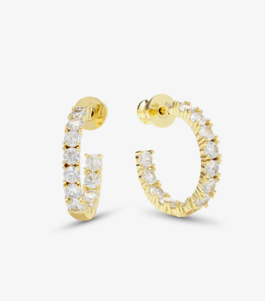 Heiress Hoops .75"- Gold