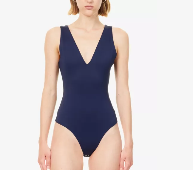 The Sculpting Deep V Bodysuit- Horizon Ink